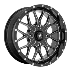 Set Of 4 Red MSA Off-Road Wheels Center Cap Stars – Replacement Star For MSA Caps