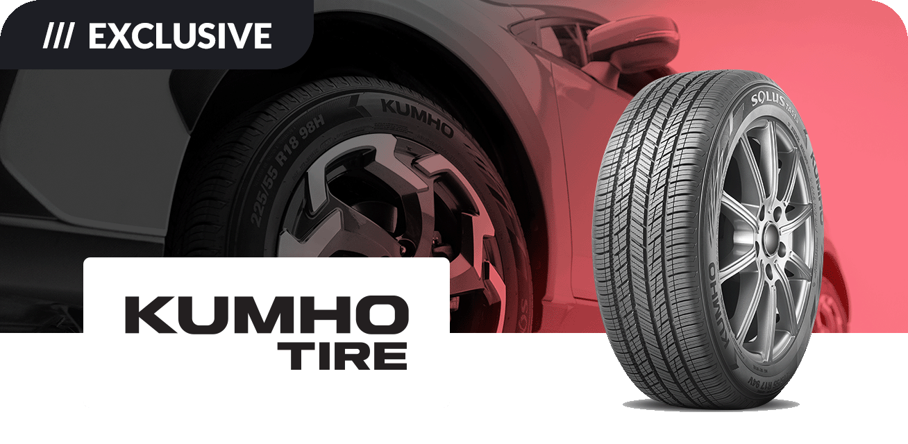 Get up to $60 back when you purchase a set of four (4) select Kumho tires