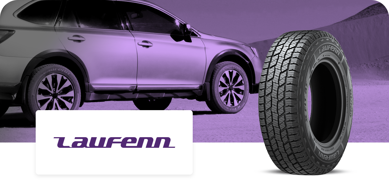 Get $40 back when you purchase a set of four (4) select Laufenn tires