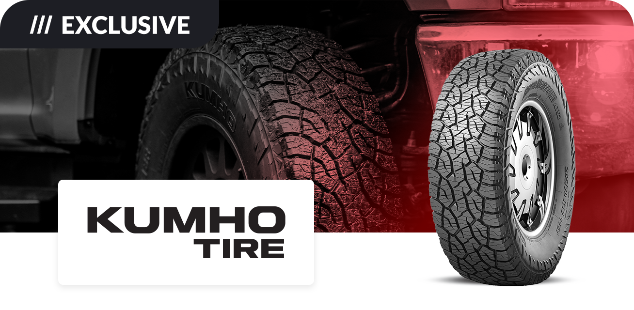 Get up to $60 back when you purchase a set of four (4) select Kumho tires