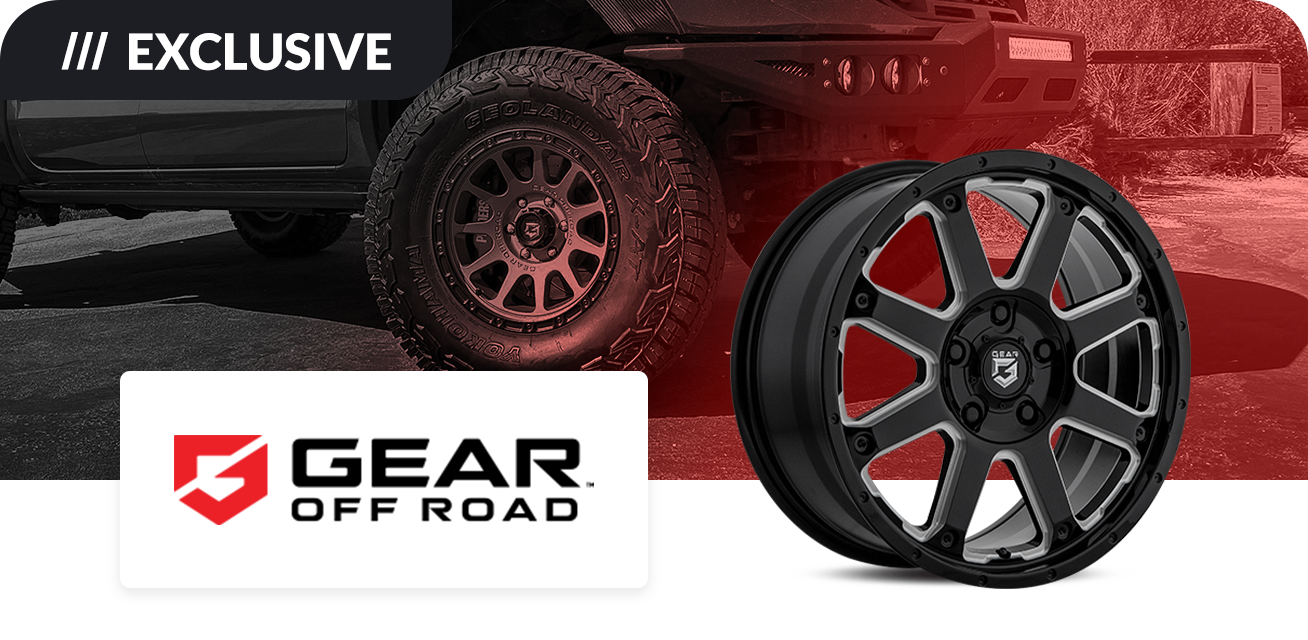 Get $50 back when you purchase a set of four (4) select Gear Off Road wheels