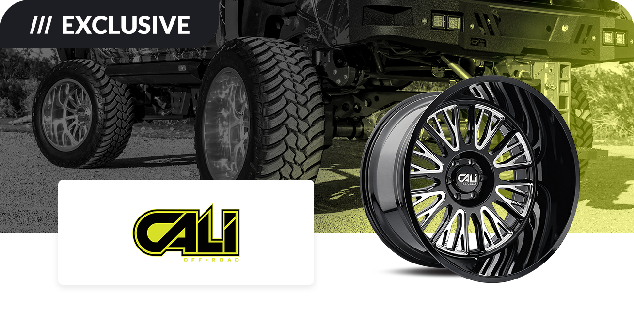 Get $140 back when you purchase a set of four (4) select Cali Off Road wheels