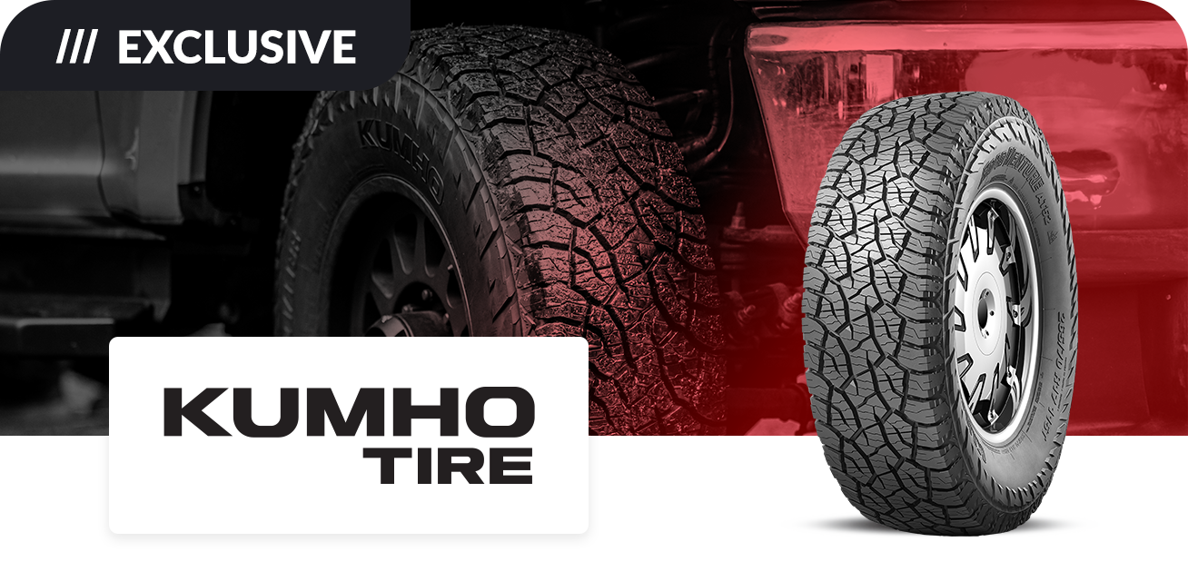 Get up to $80 back when you purchase a set of four (4) select Kumho tires