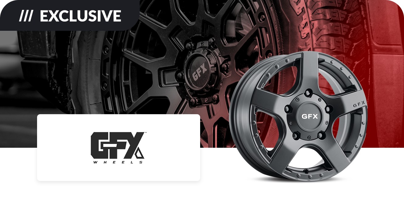 Get $100 back when you purchase a set of four (4) select G-FX wheels