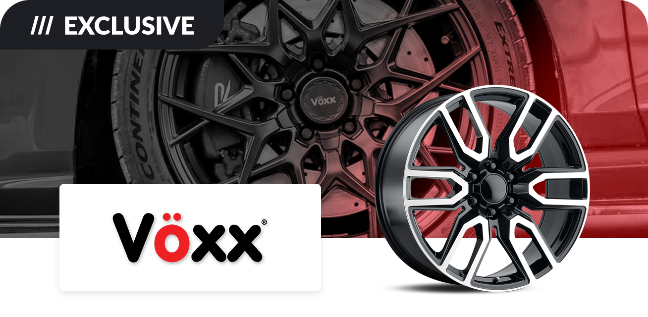 Get $100 back when you purchase a set of four (4) select Voxx wheels
