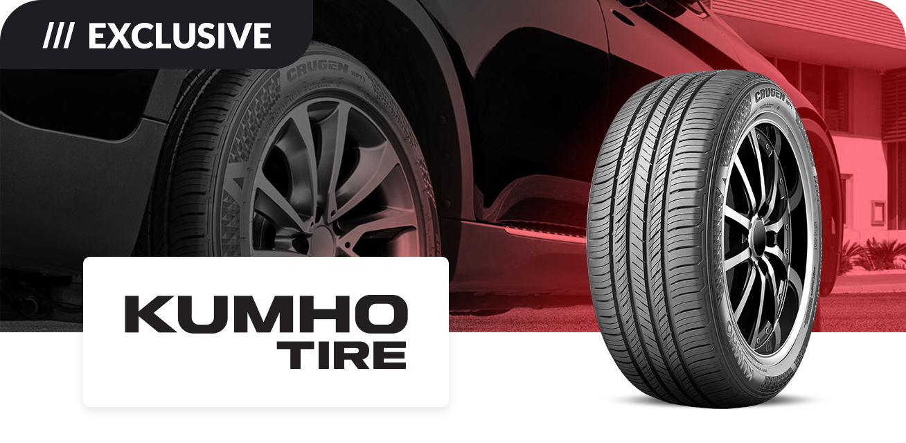 Get up to $70 back when you purchase a set of four (4) select Kumho tires
