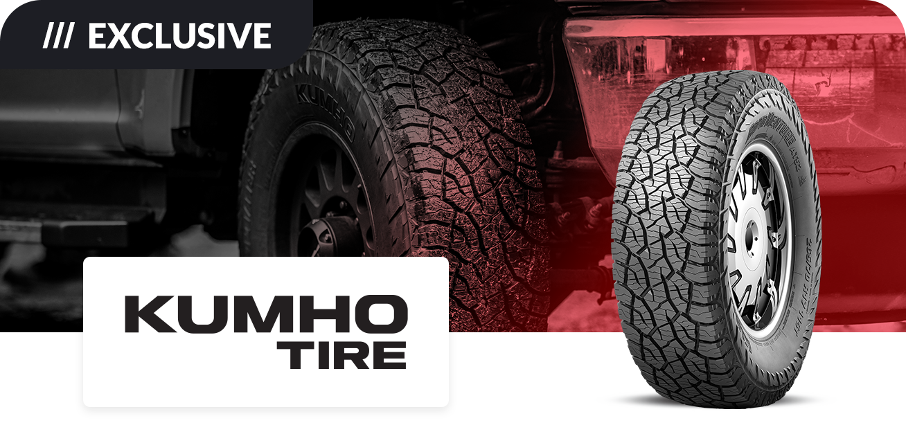 Get up to $65 back when you purchase a set of four (4) select Kumho tires