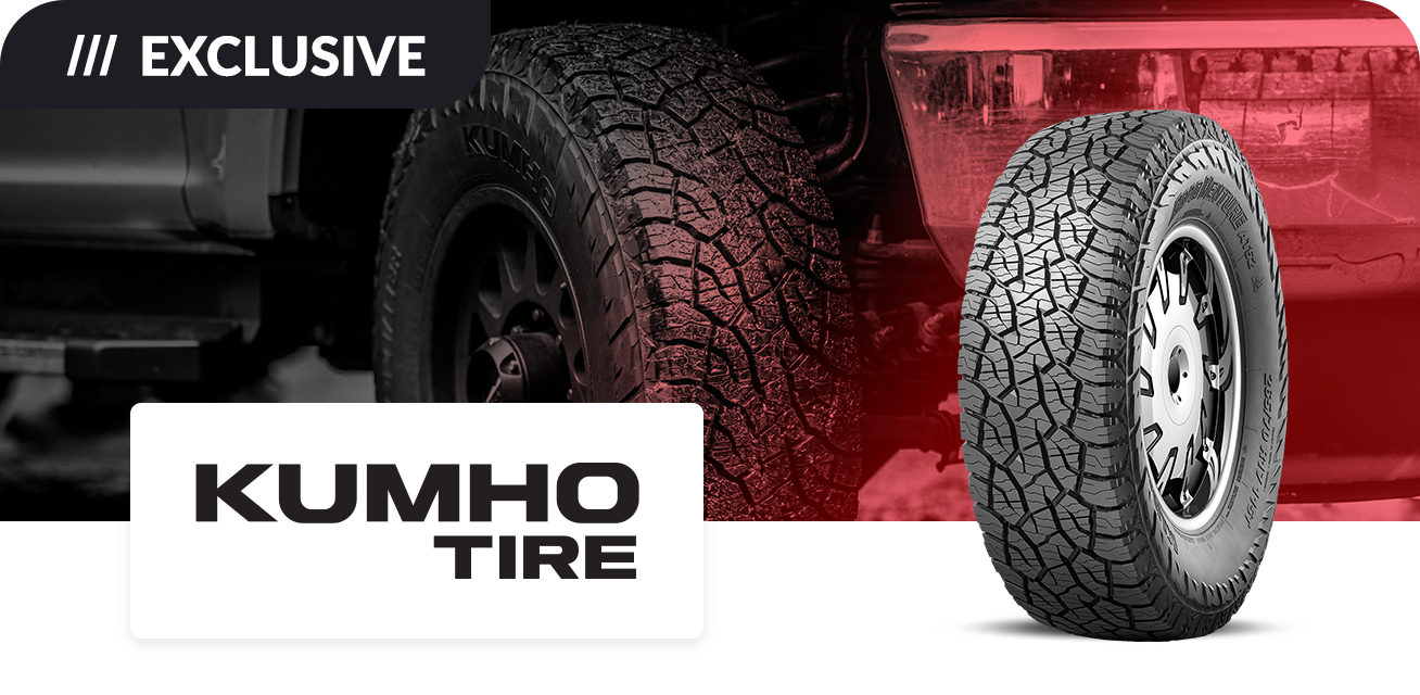 Get up to $65 back when you purchase a set of four (4) select Kumho tires