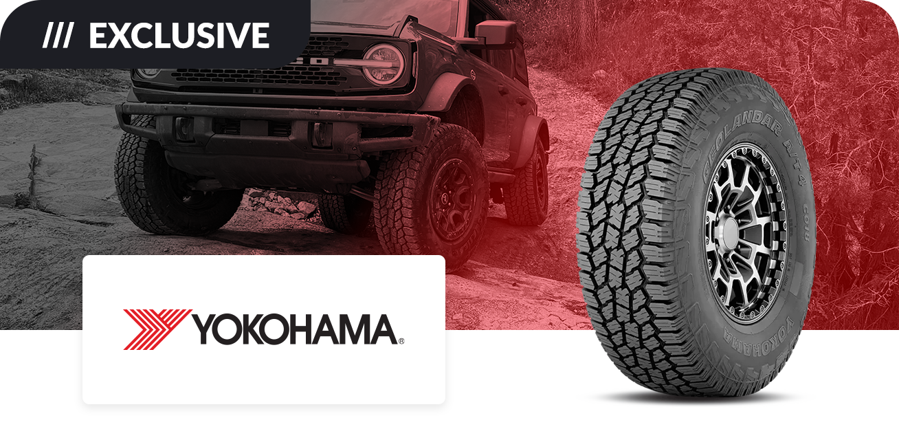 Get up to $80 back when you purchase a set of four (4) select Yokohama tires