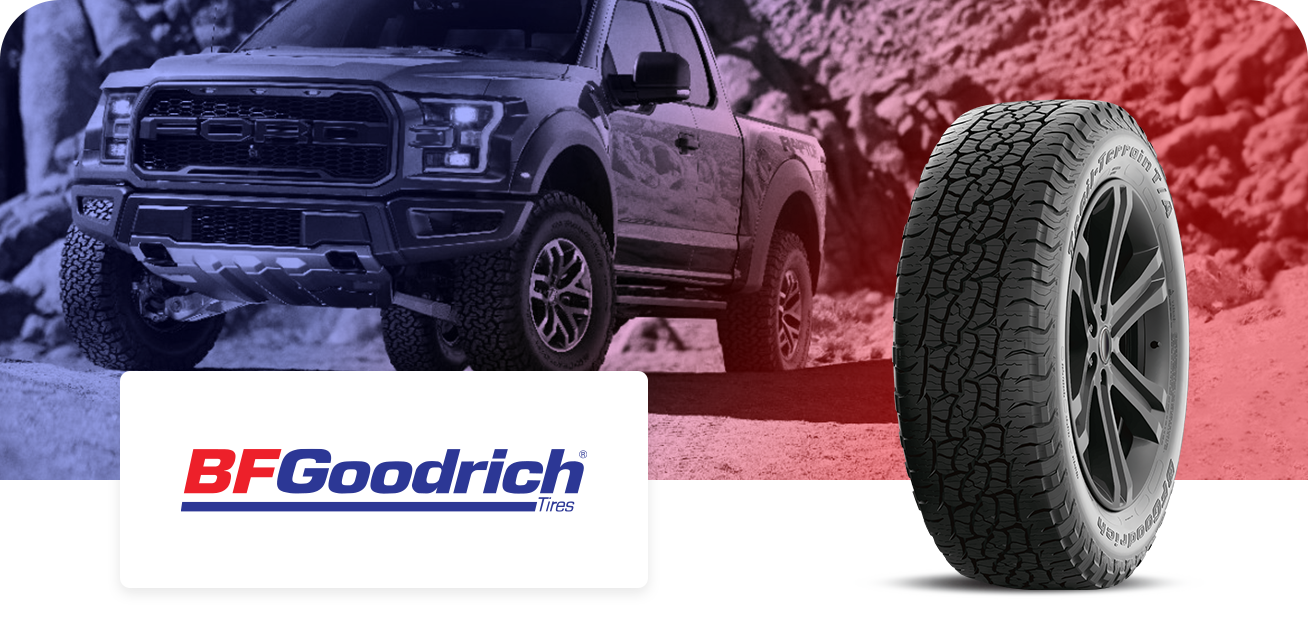 Get $80 back when you purchase a set of four (4) select BFGoodrich tires