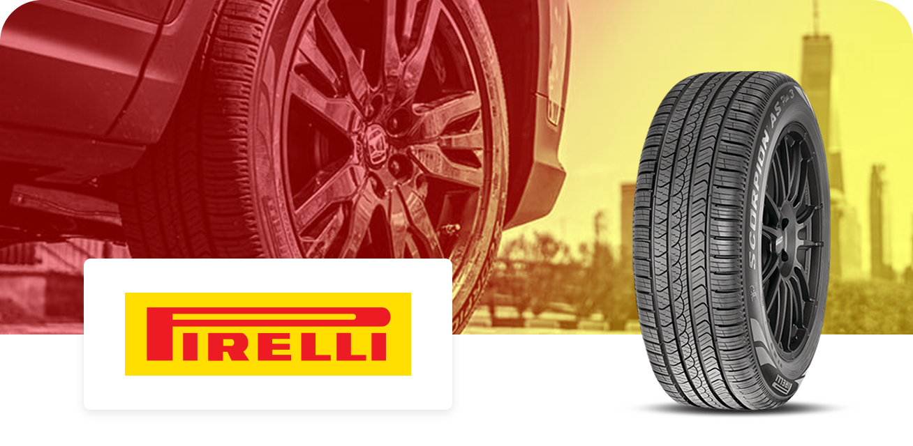 Get $100 back when you purchase a set of four (4) select Pirelli tires