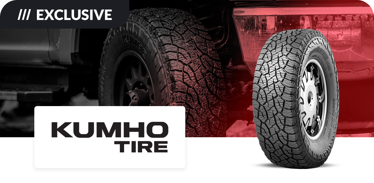Get up to $65 back when you purchase a set of four (4) select Kumho tires