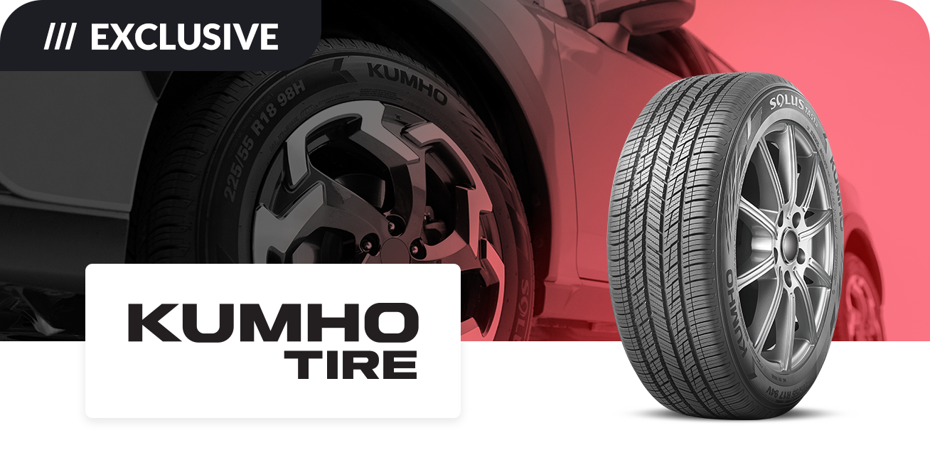 Get up to $65 back when you purchase a set of four (4) select Kumho tires