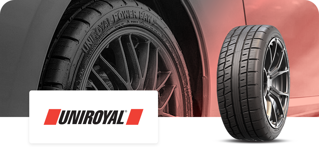 Get up to $100 back when you purchase a set of four (4) select Uniroyal tires
