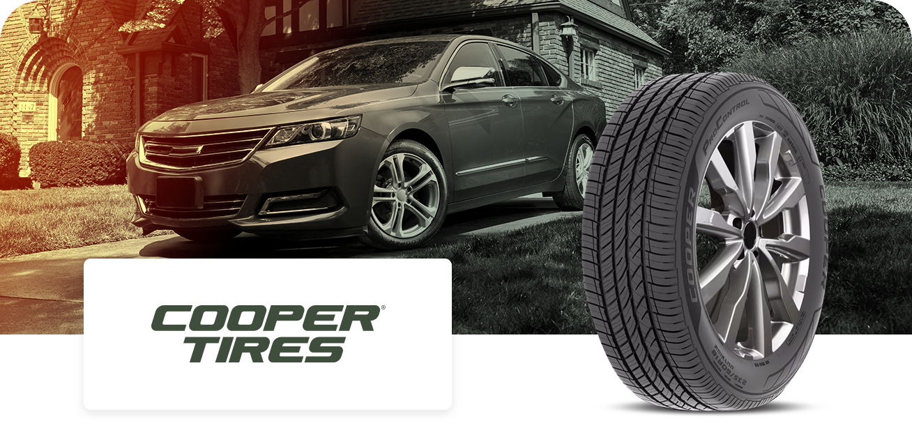 Get $70 back when you purchase a set of four (4) select Cooper tires