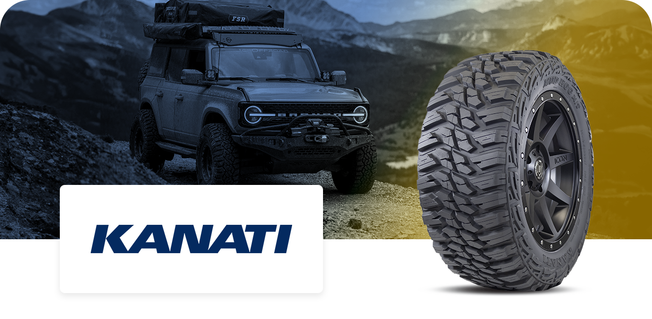 Get $50 back when you purchase a set of four (4) select Kanati tires