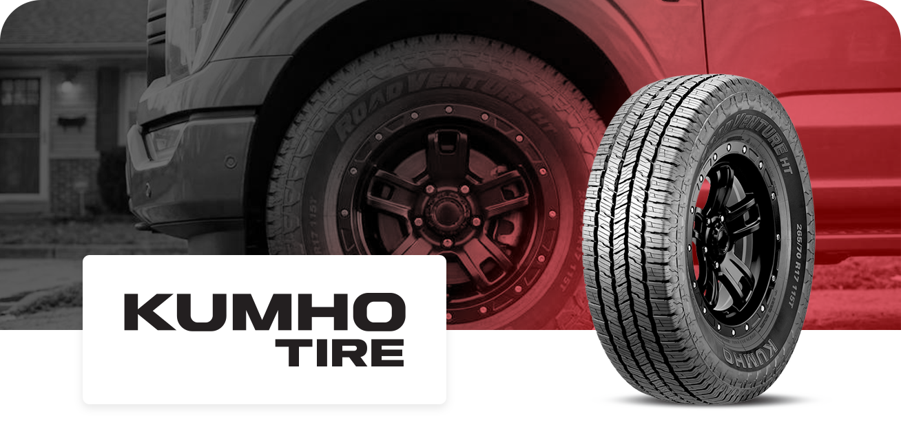 Get $80 back when you purchase a set of four (4) select Kumho tires