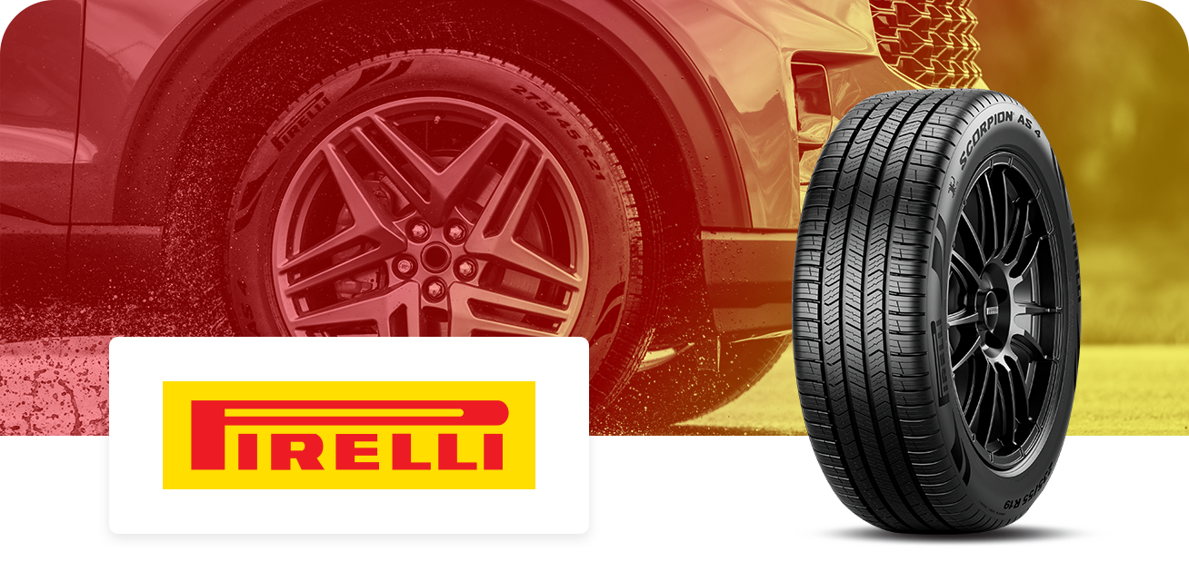 Get $100 back when you purchase a set of four (4) select Pirelli tires