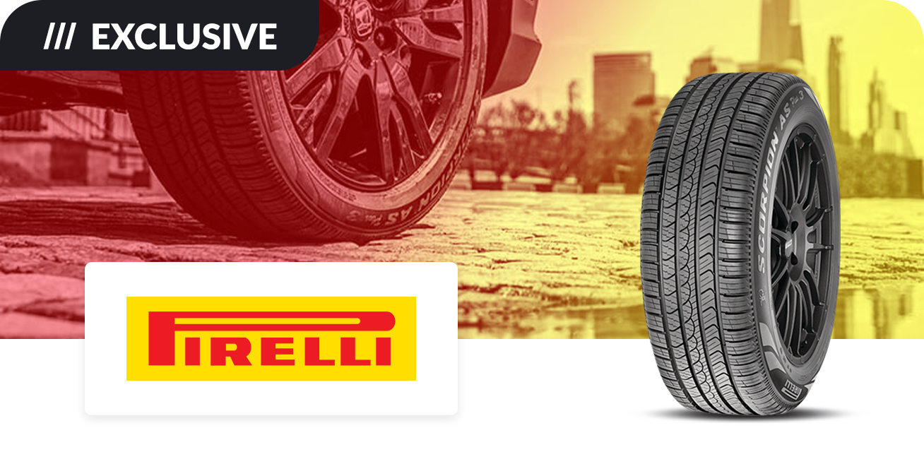 Get $70 back when you purchase a set of four (4) select Pirelli tires