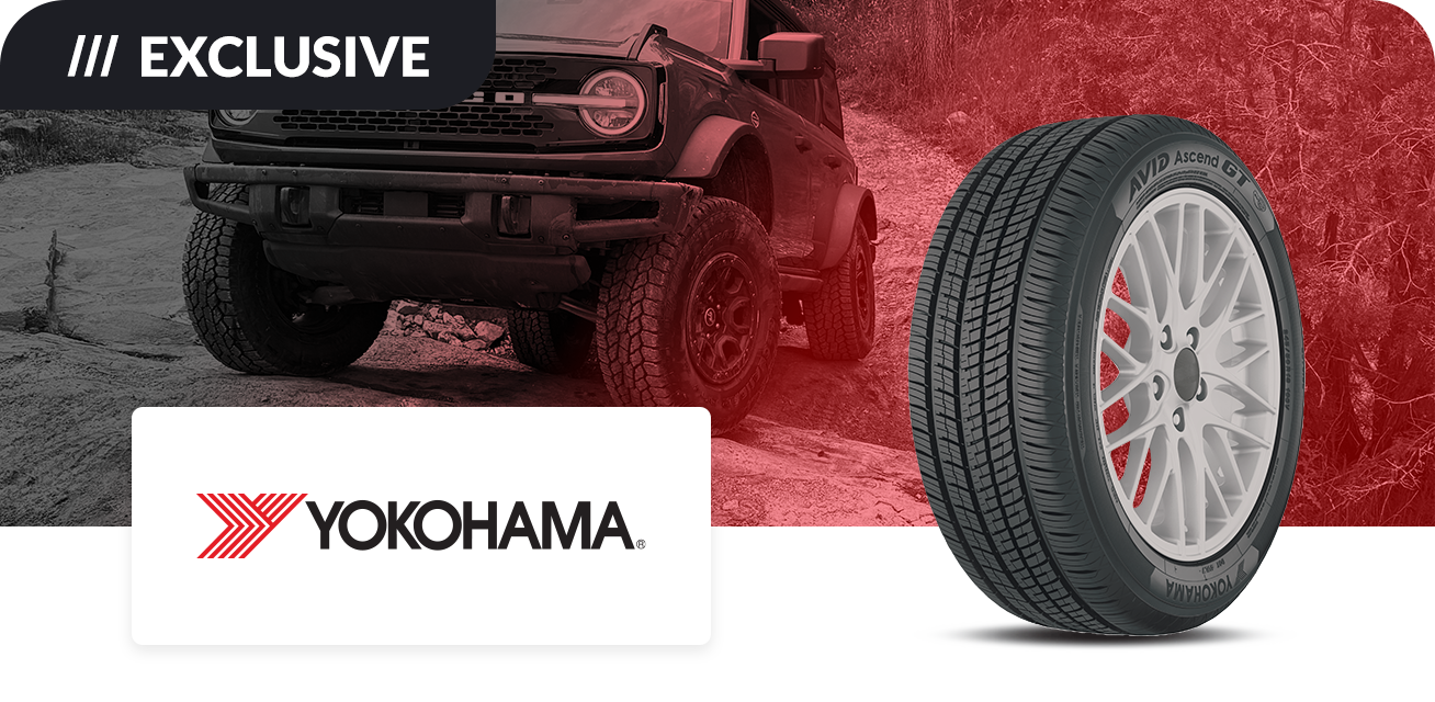 Get $75 back when you purchase a set of four (4) select Yokohama tires