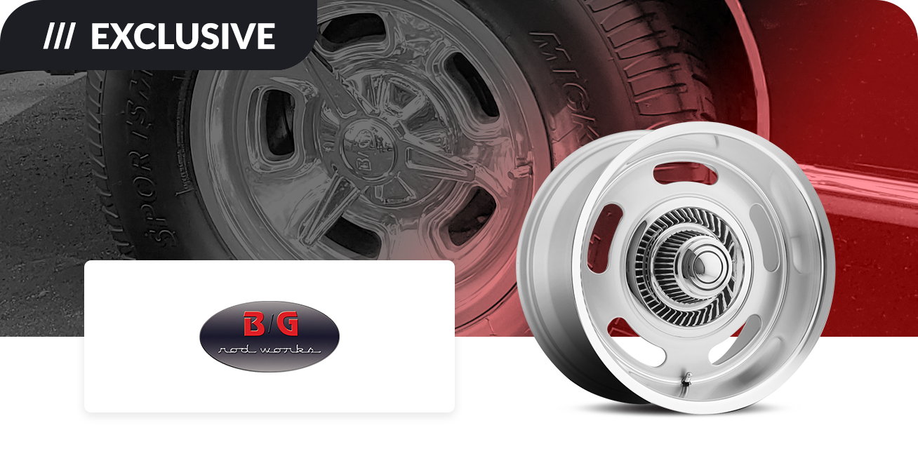 Get $50 back when you purchase a set of four (4) select B/G Rod Works wheels