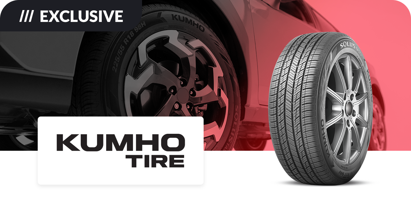 Get $50 back when you purchase a set of four (4) select Kumho tires