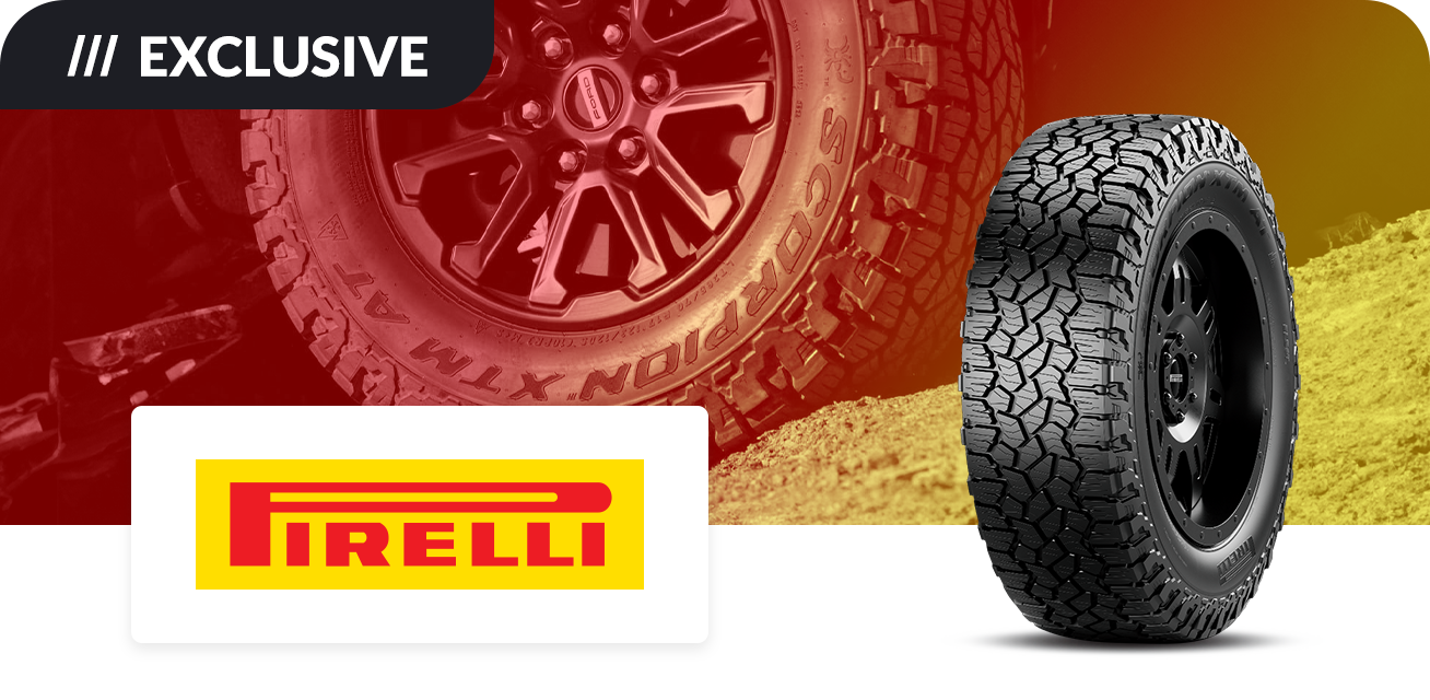 Get up to $80 back when you purchase a set of four (4) select Pirelli tires