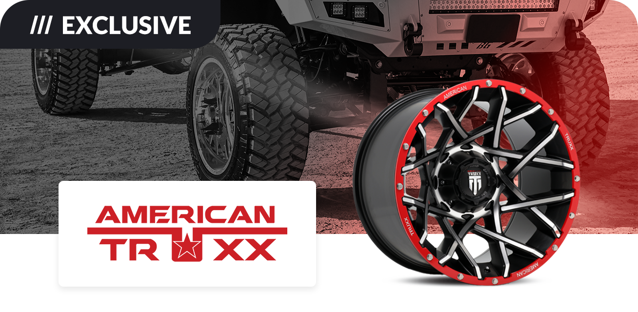 Get $100 back when you purchase a set of four (4) select American Truxx wheels