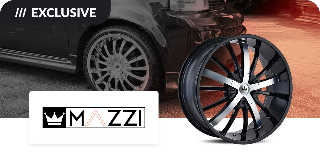 Get $100 back when you purchase a set of four (4) select Mazzi wheels