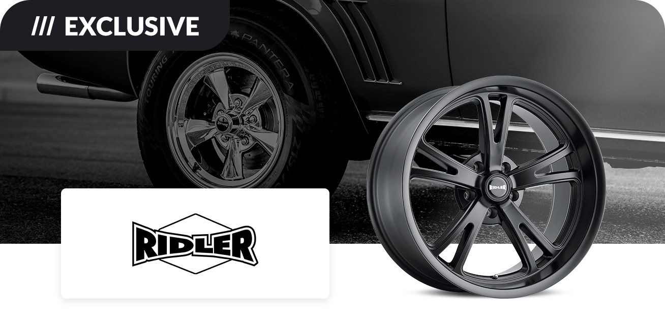 Get $100 back when you purchase a set of four (4) select Ridler wheels