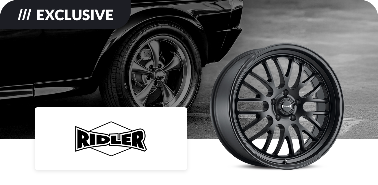 Get $120 back when you purchase a set of four (4) select Ridler wheels