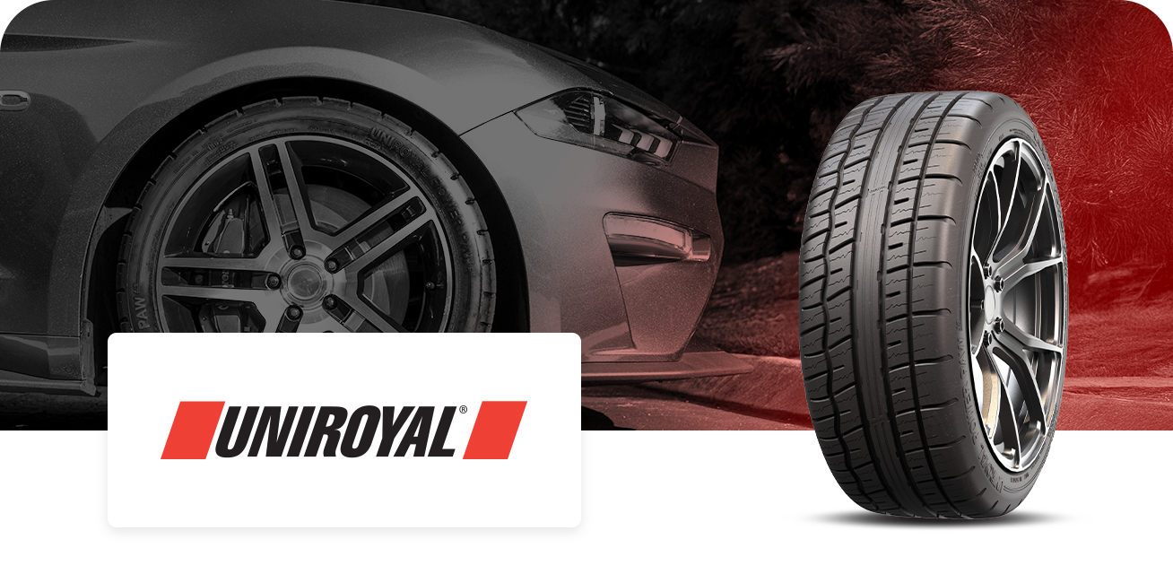 Get $100 back when you purchase a set of four (4) select Uniroyal tires