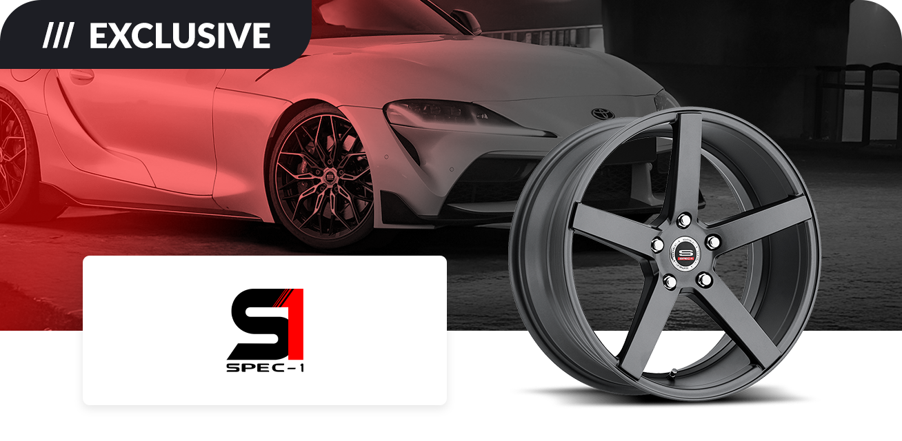 Get $80 back when you purchase a set of four (4) select Spec-1 wheels