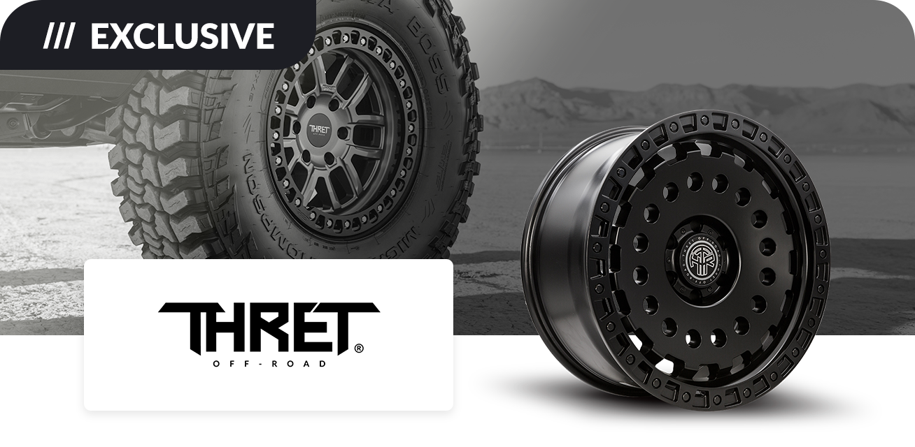 Get $25 back when you purchase a set of four (4) select Thret Off-Road wheels