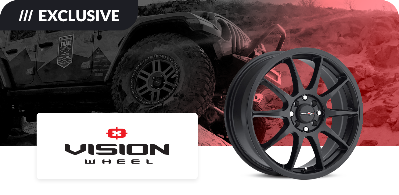 Get $40 back when you purchase a set of four (4) select Vision wheels