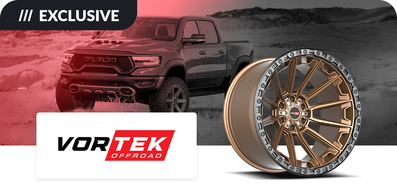 Get $150 back when you purchase a set of four (4) select Vortek wheels
