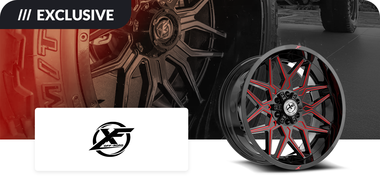 Get $100 back when you purchase a set of four (4) select XF Off-Road wheels