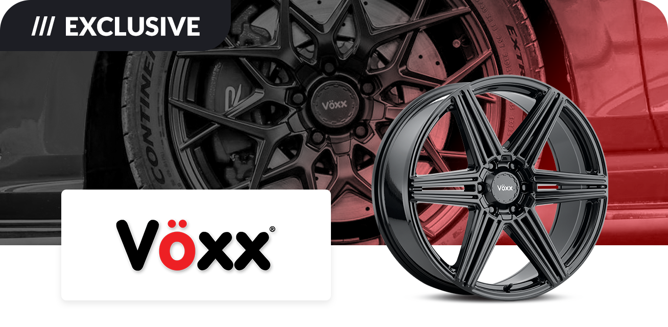 Get $100 back when you purchase a set of four (4) select Voxx wheels