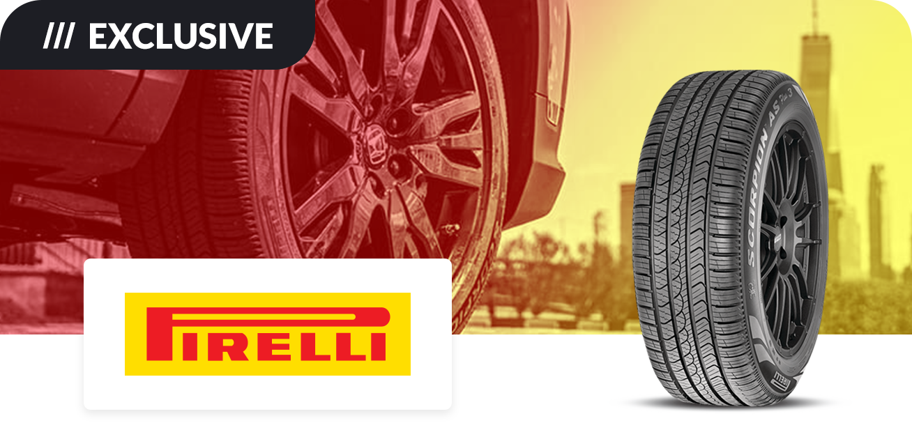 Get $80 back when you purchase a set of four (4) Pirelli Scorpion AS Plus 3 tires
