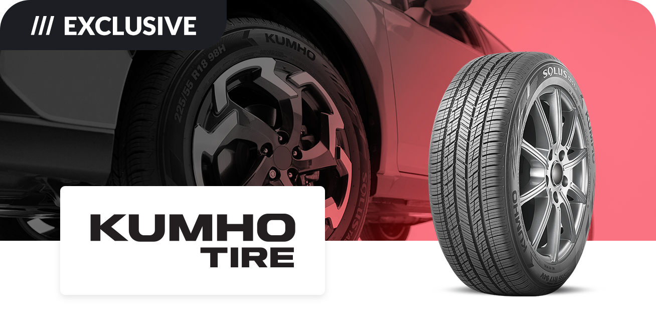 Get up to $80 back when you purchase a set of four (4) select Kumho tires