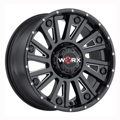Worx 810BM Sentry 20 x 12, 5x5, 5x5.5, 45 lbs Gloss Black with Milled ...